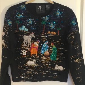 Michael Simon Nativity Scene Christmas Sweater!❤️